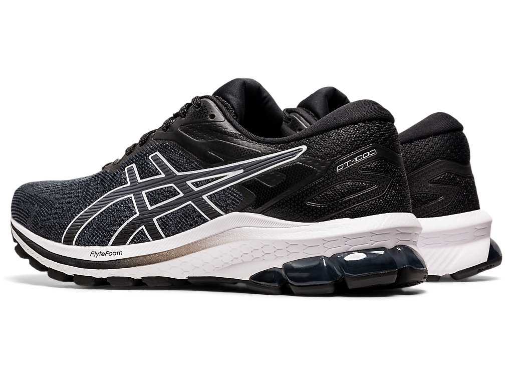 Buty do Chodzenia Damskie Asics Gt-1000 10 Czarne Białe | 94201-QZXF