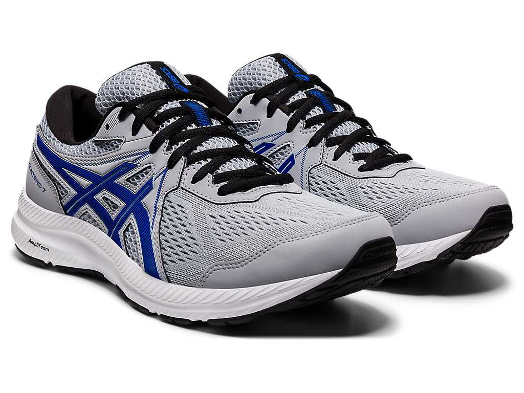 Buty do Chodzenia Męskie Asics Gel-contend 7 (4e) Szare Niebieskie | 91478-HBRC