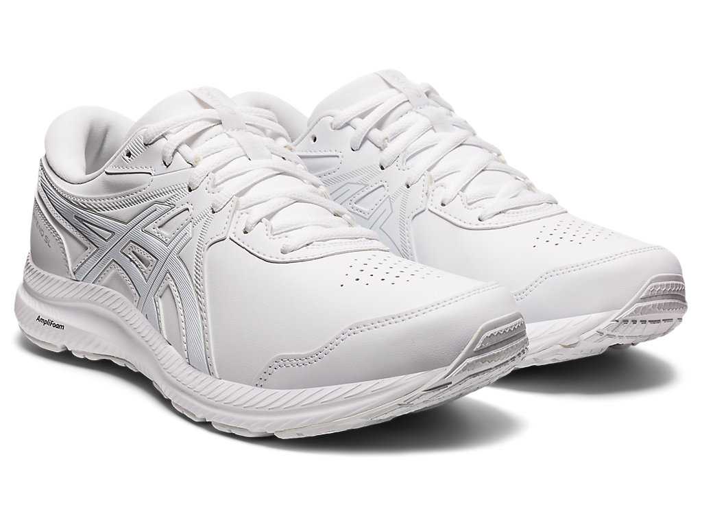 Buty do Chodzenia Męskie Asics Gel-contend Walker Białe Białe | 94182-XNAK