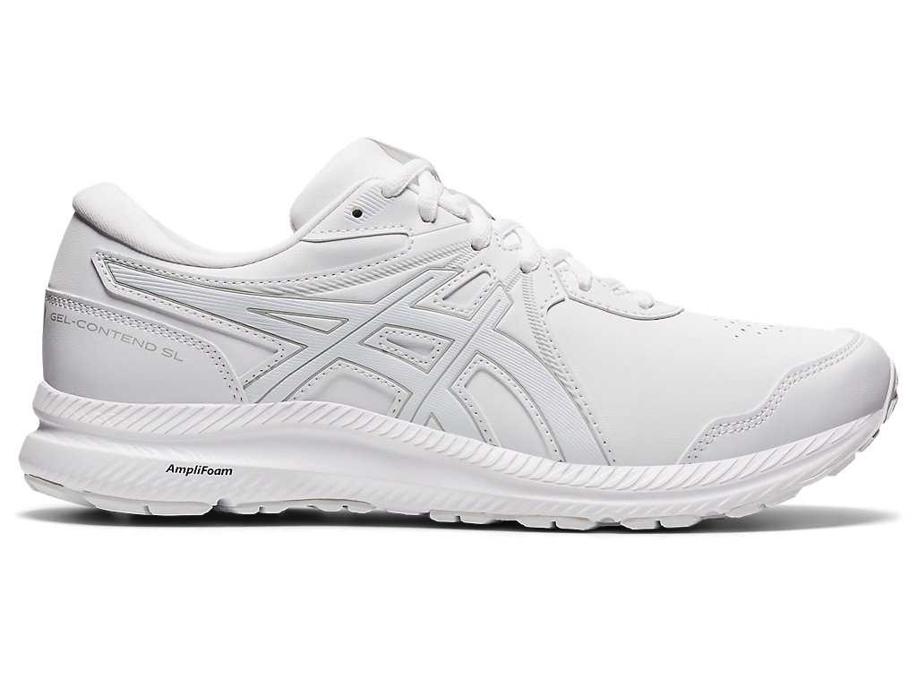 Buty do Chodzenia Męskie Asics Gel-contend Walker Białe Białe | 94182-XNAK