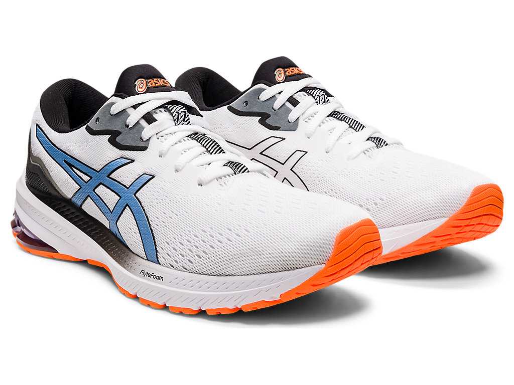 Buty do Chodzenia Męskie Asics Gt-1000 11 Białe Niebieskie | 21406-WZYG