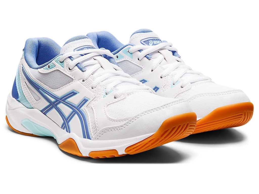 Buty do Siatkówki Damskie Asics Gel-rocket 10 Białe Niebieskie | 62375-BVXD