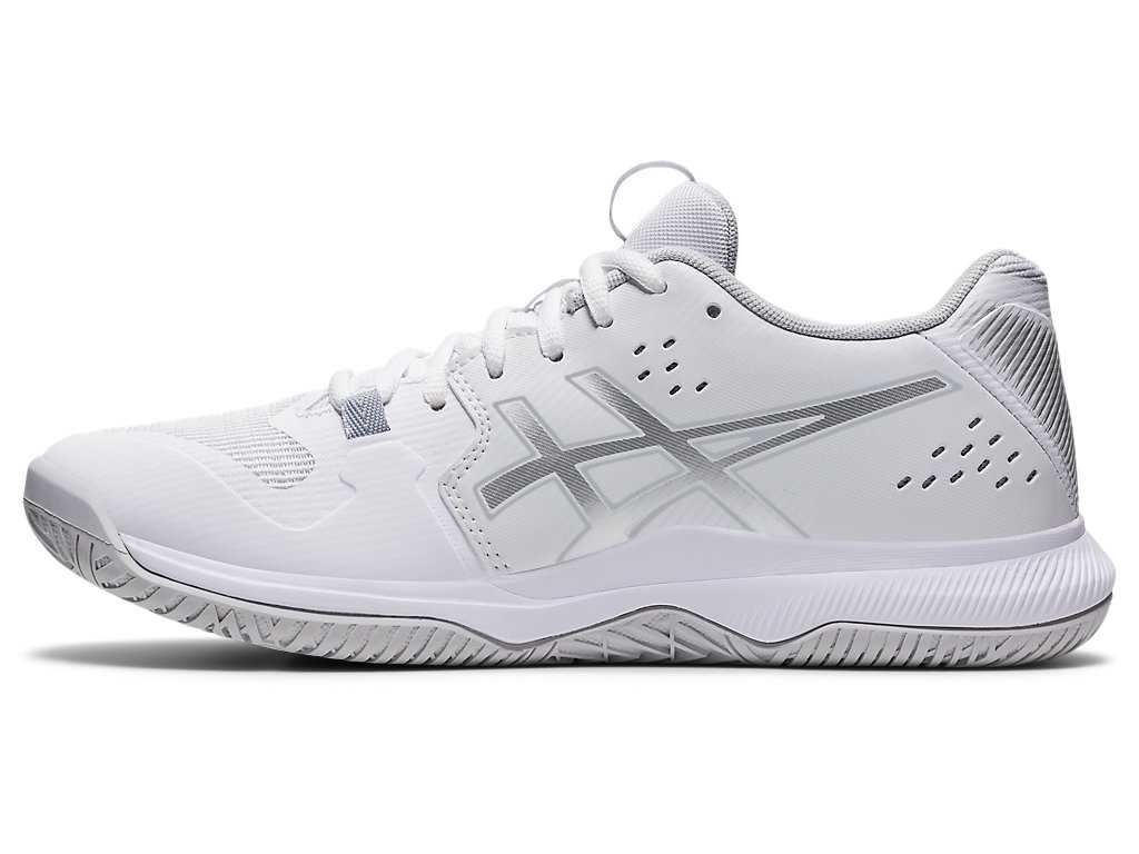 Buty do Siatkówki Damskie Asics Gel-tactic Białe Srebrne | 04875-EUKQ