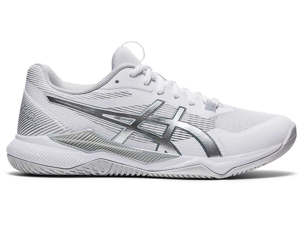 Buty do Siatkówki Damskie Asics Gel-tactic Białe Srebrne | 04875-EUKQ