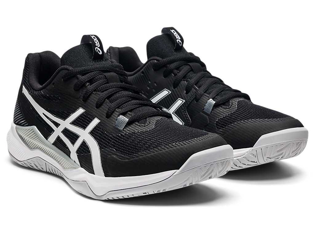 Buty do Siatkówki Damskie Asics Gel-tactic Czarne Białe | 50821-HBCS