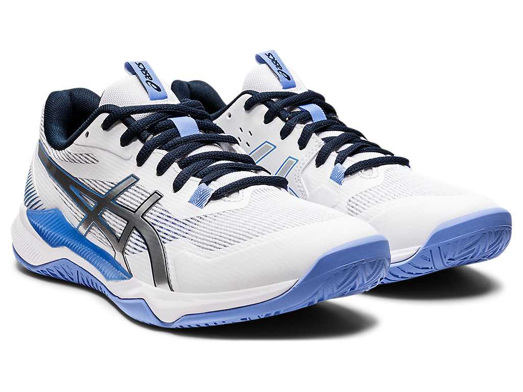 Buty do Siatkówki Damskie Asics Gel-tactic Białe Niebieskie | 59478-NVWG