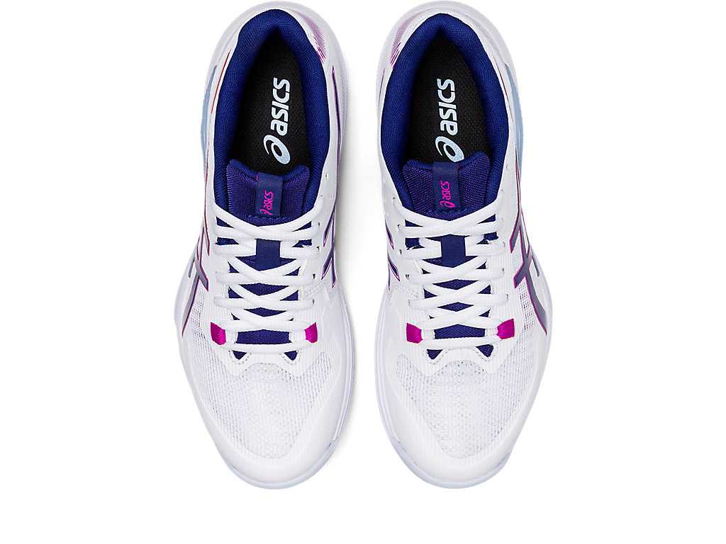 Buty do Siatkówki Damskie Asics Gel-tactic Białe Niebieskie | 74892-LMEA