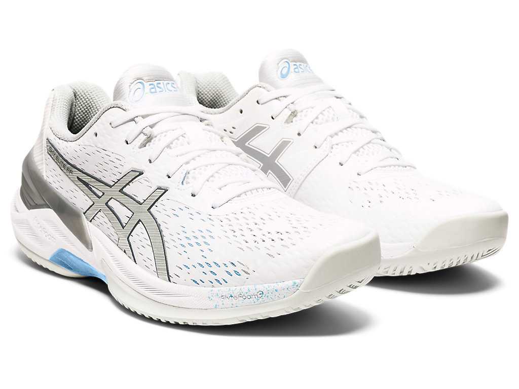 Buty do Siatkówki Damskie Asics Sky Elite Ff Białe Srebrne | 32801-FIXP