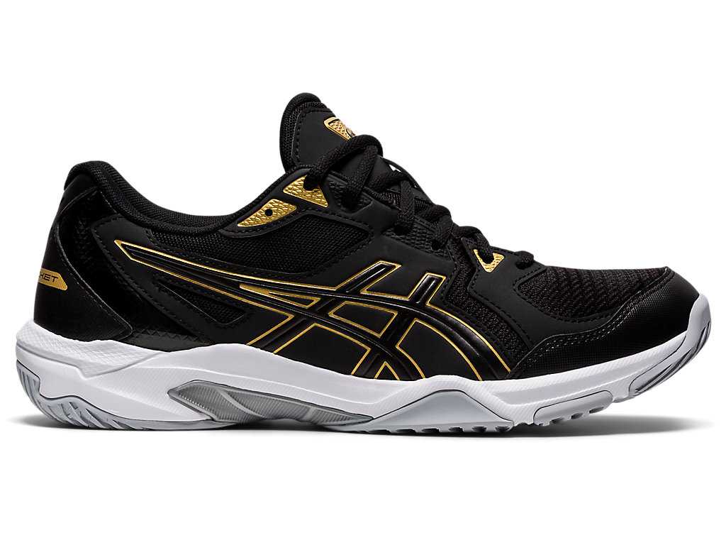 Buty do Siatkówki Męskie Asics Gel-rocket 10 Czarne Złote | 57108-PKVF