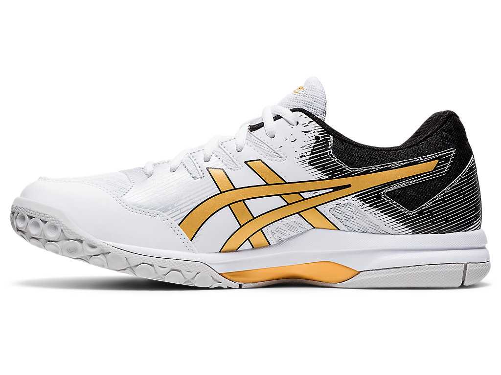 Buty do Siatkówki Męskie Asics Gel-rocket 9 Białe Złote | 86073-VHWZ