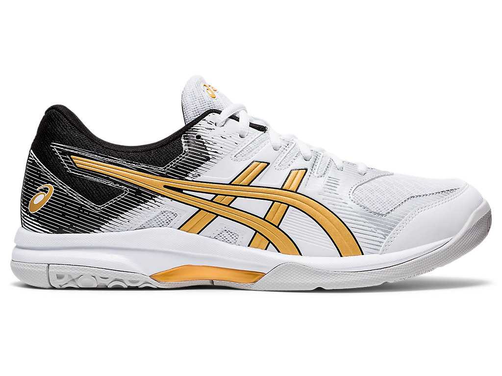 Buty do Siatkówki Męskie Asics Gel-rocket 9 Białe Złote | 86073-VHWZ