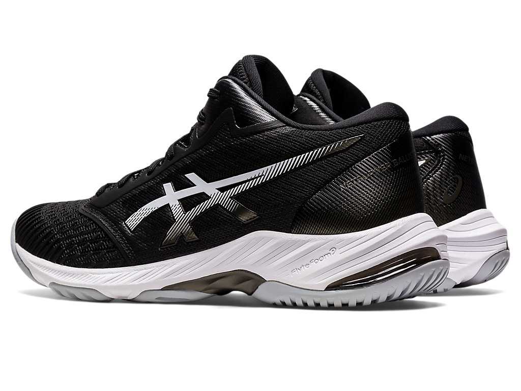 Buty do Siatkówki Męskie Asics Netburner Ballistic Ff Mt 3 Czarne Białe | 41923-FPNC