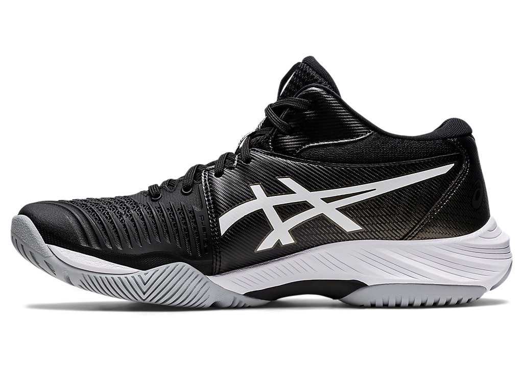 Buty do Siatkówki Męskie Asics Netburner Ballistic Ff Mt 3 Czarne Białe | 41923-FPNC