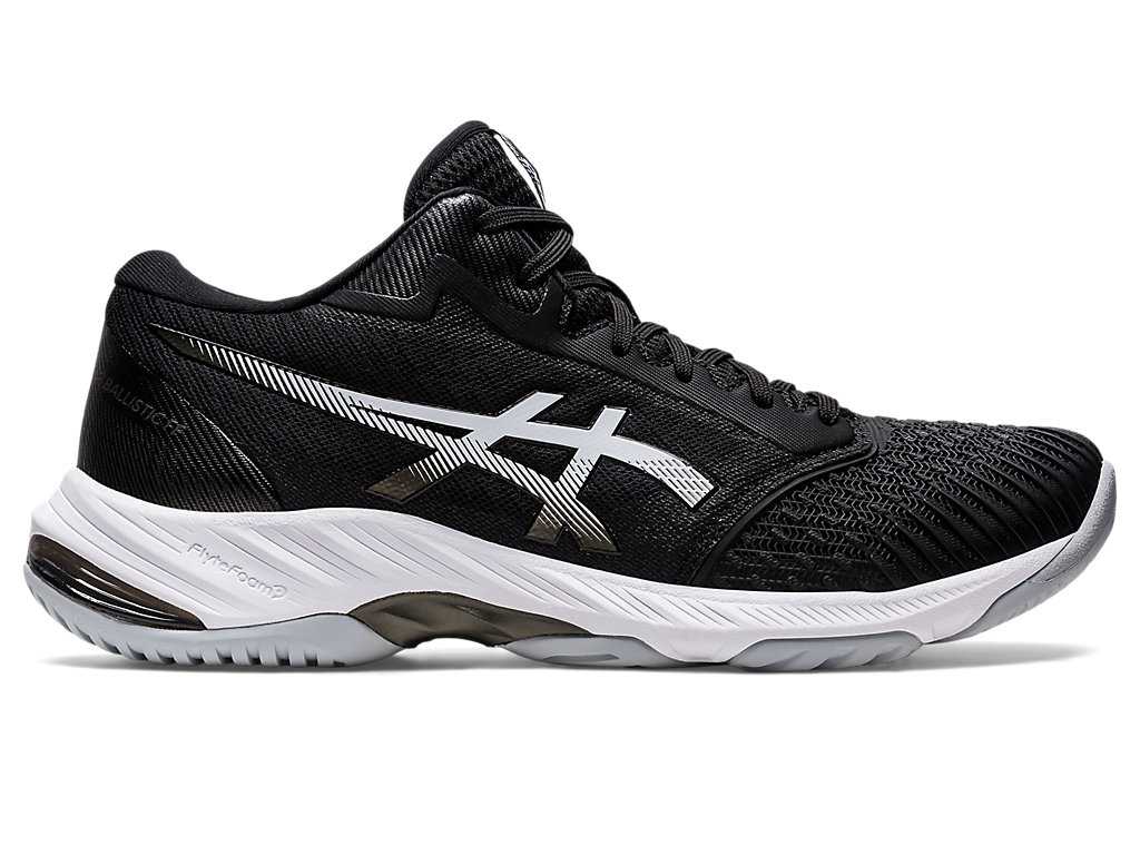 Buty do Siatkówki Męskie Asics Netburner Ballistic Ff Mt 3 Czarne Białe | 41923-FPNC