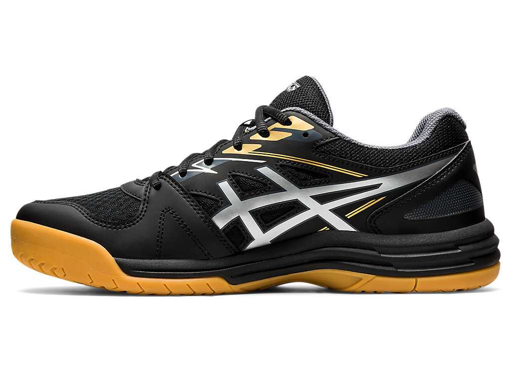 Buty do Siatkówki Męskie Asics Upcourt 4 Czarne Srebrne | 60192-MRLE