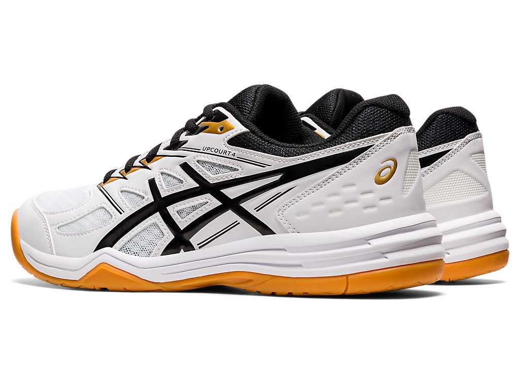 Buty do Siatkówki Męskie Asics Upcourt 4 Białe Czarne | 86512-NJAV