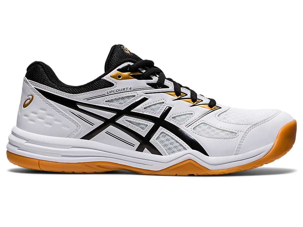 Buty do Siatkówki Męskie Asics Upcourt 4 Białe Czarne | 86512-NJAV