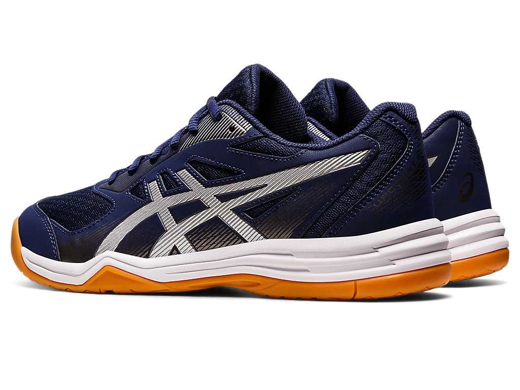 Buty do Siatkówki Męskie Asics Upcourt 5 Granatowe Srebrne | 76192-KVEU