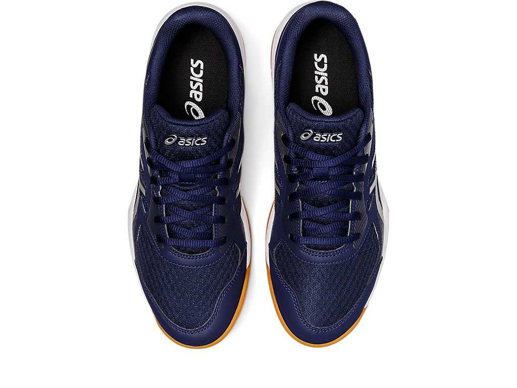 Buty do Siatkówki Męskie Asics Upcourt 5 Granatowe Srebrne | 76192-KVEU