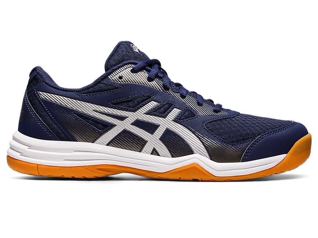 Buty do Siatkówki Męskie Asics Upcourt 5 Granatowe Srebrne | 76192-KVEU