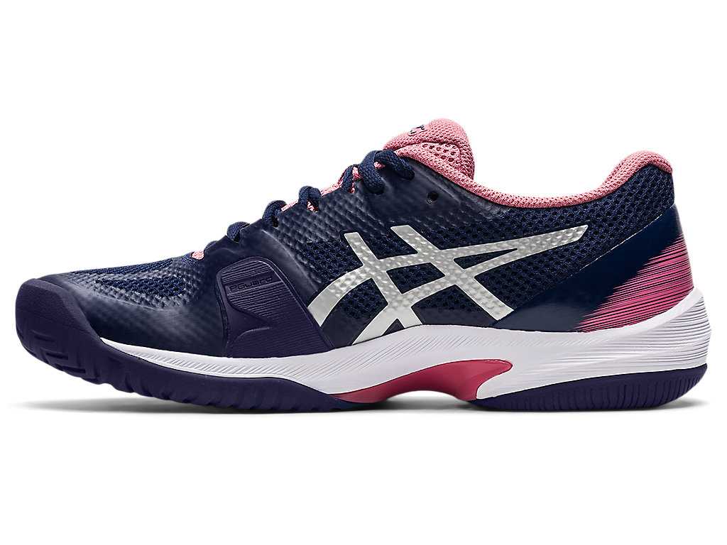 Buty do Tenisa Damskie Asics Court Speed Ff Granatowe Srebrne | 35614-BRXA