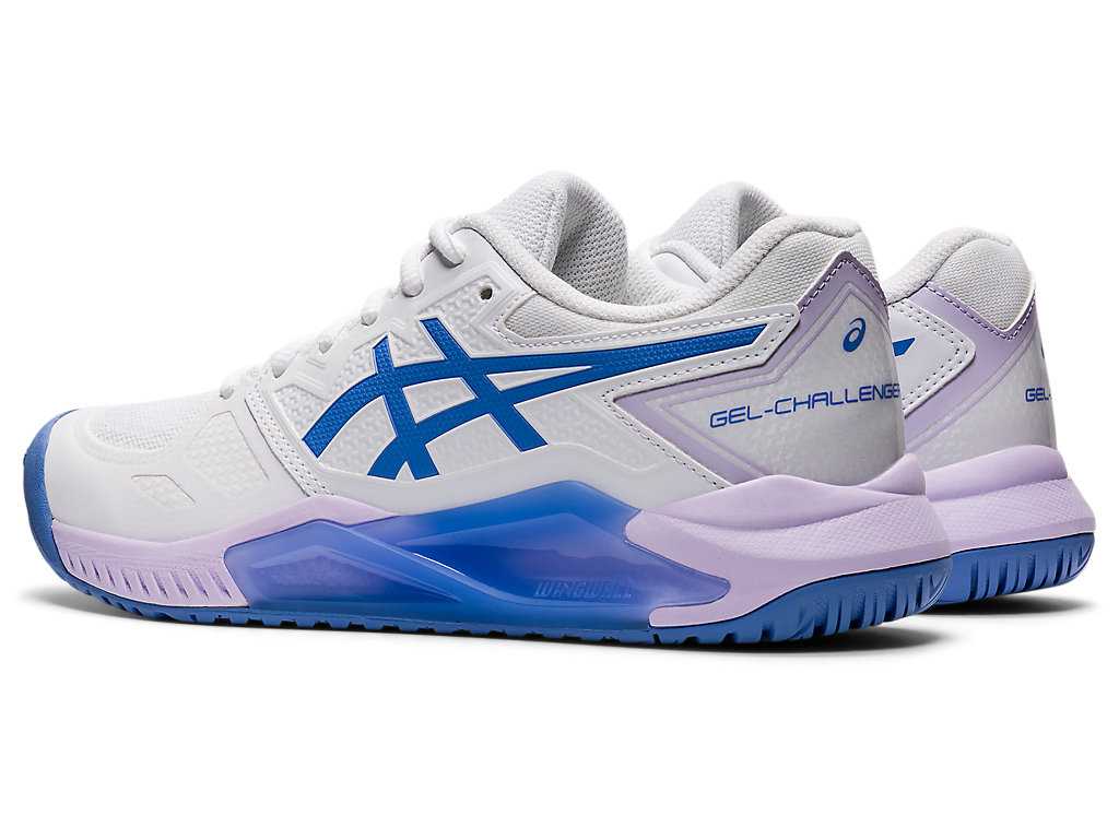 Buty do Tenisa Damskie Asics Gel-challenger 13 Białe Niebieskie | 07642-IPQF