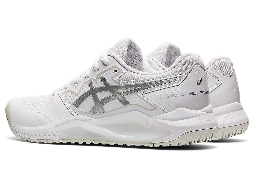 Buty do Tenisa Damskie Asics Gel-challenger 13 Białe Srebrne | 10935-FQIT