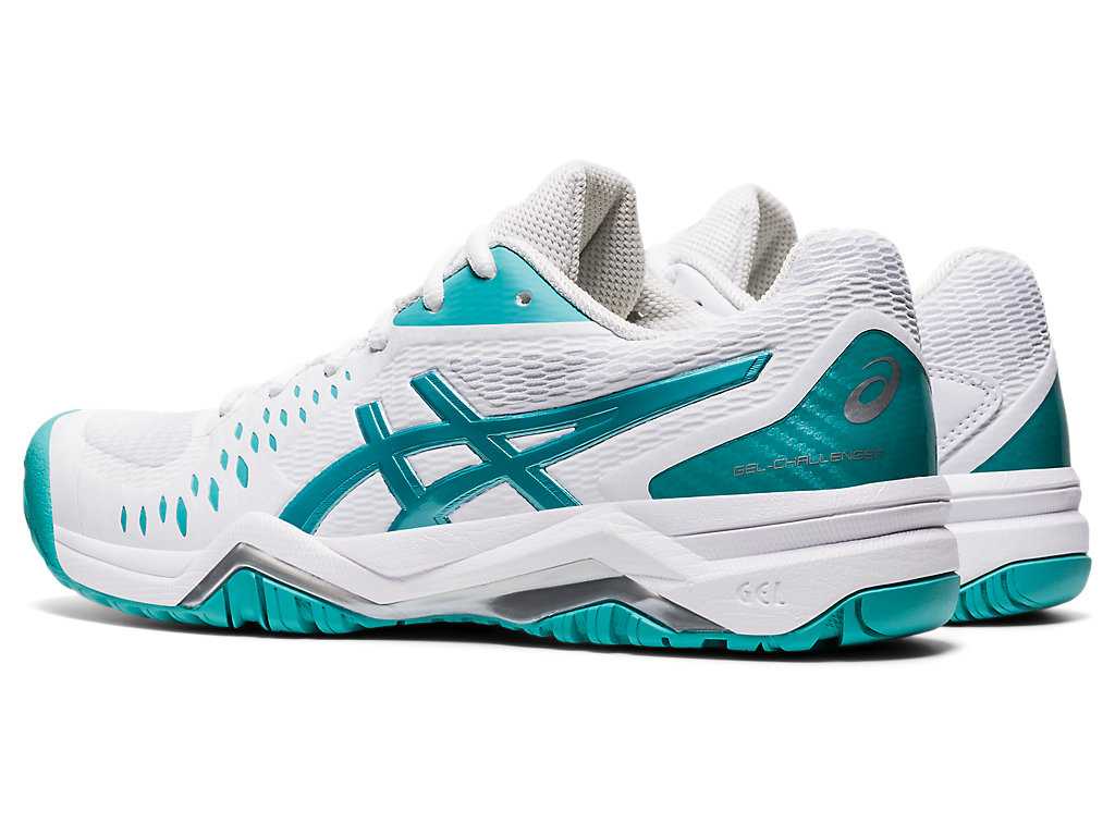 Buty do Tenisa Damskie Asics Gel-challenger 12 Białe Niebieskie | 40918-ISYH