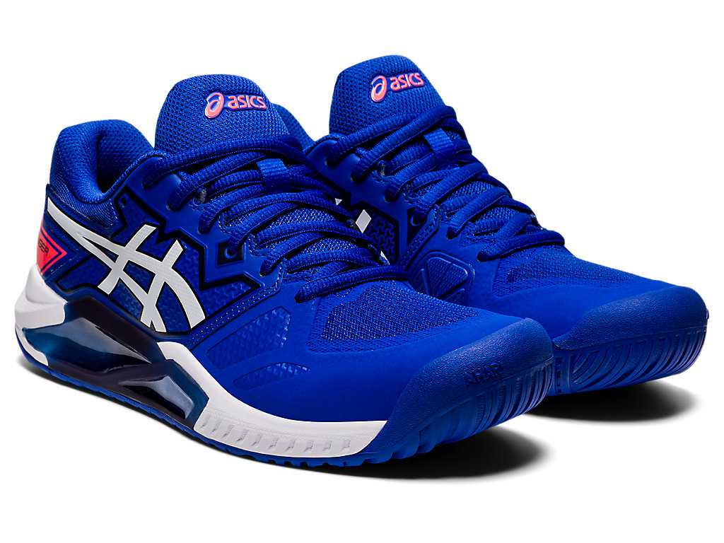 Buty do Tenisa Damskie Asics Gel-challenger 13 Niebieskie Białe | 45738-MYOS