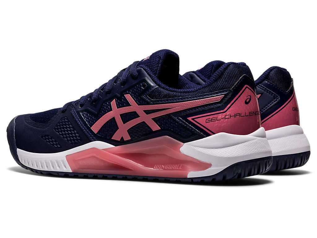 Buty do Tenisa Damskie Asics Gel-challenger 13 Granatowe Różowe | 72498-DHFT