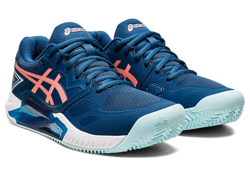 Buty do Tenisa Damskie Asics Gel-challenger 13 Clay Głęboka Indygo | 84921-ICKB