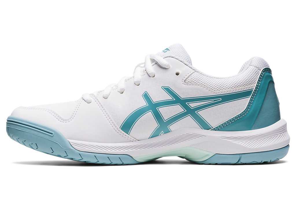 Buty do Tenisa Damskie Asics Gel-dedicate 7 Białe Niebieskie | 05219-NPHL