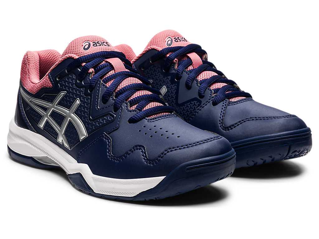 Buty do Tenisa Damskie Asics Gel-dedicate 7 Granatowe Srebrne | 50428-QHZP