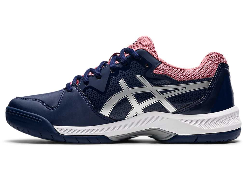 Buty do Tenisa Damskie Asics Gel-dedicate 7 Granatowe Srebrne | 50428-QHZP