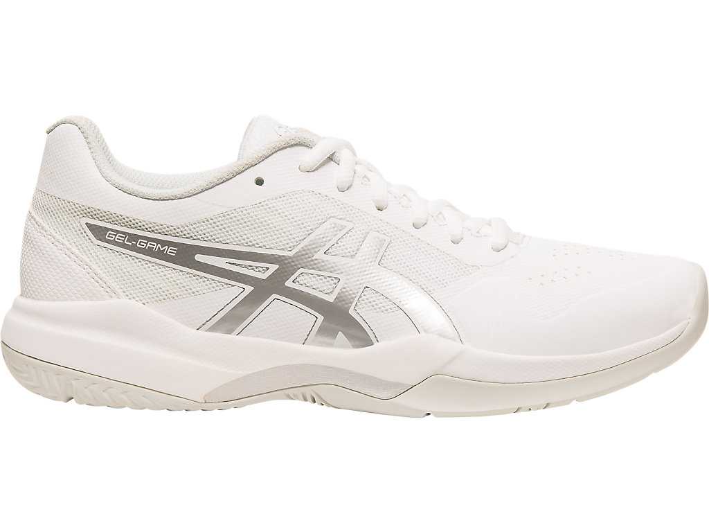 Buty do Tenisa Damskie Asics Gel-game 7 Białe Srebrne | 64378-YZCA