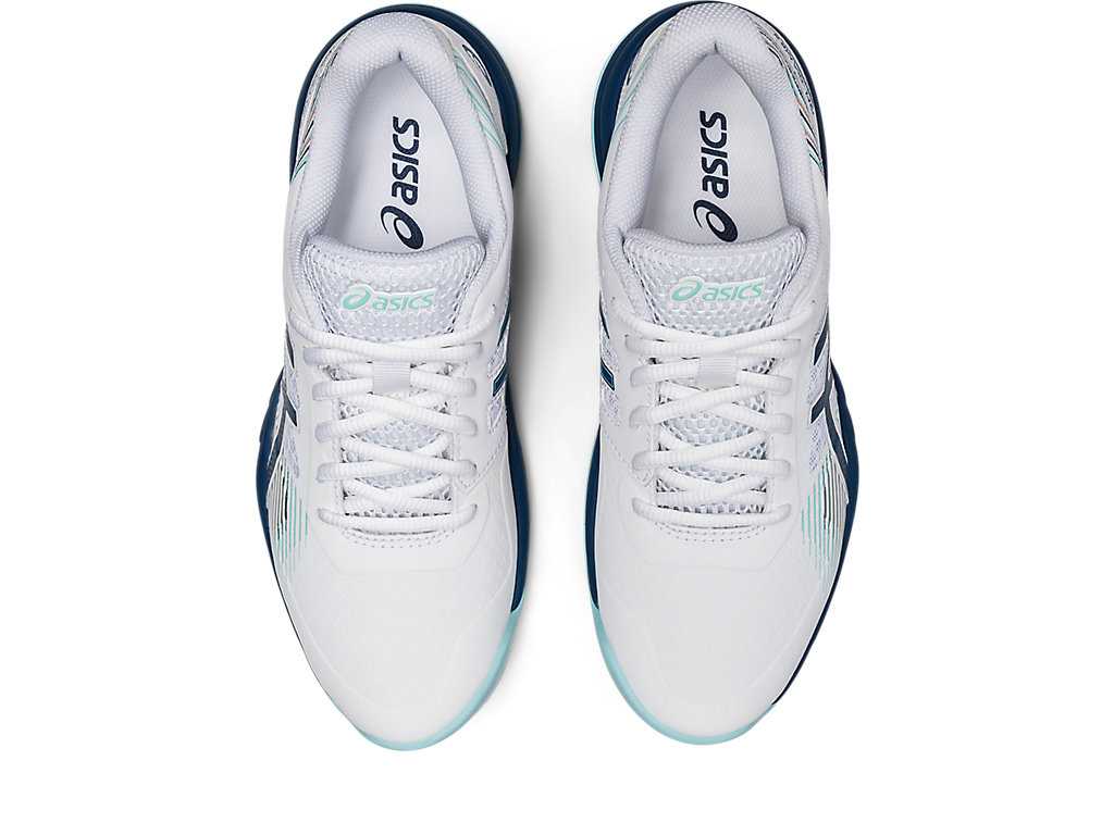 Buty do Tenisa Damskie Asics Gel-game 8 Białe Głęboka Indygo | 15438-PXEC