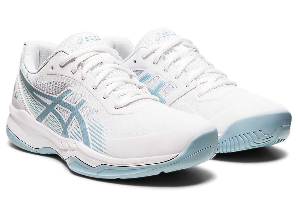 Buty do Tenisa Damskie Asics Gel-game 8 Białe Niebieskie | 19752-KFLY