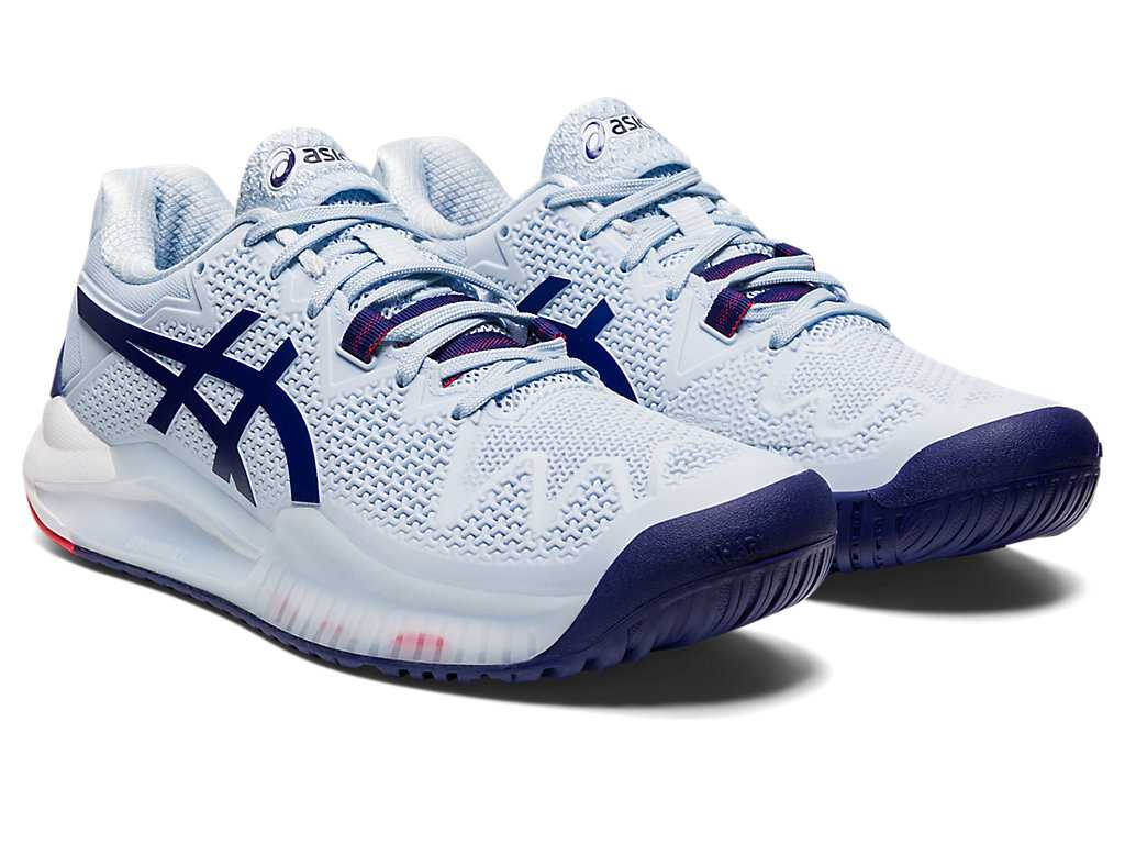 Buty do Tenisa Damskie Asics Gel-resolution 8 (D) Niebieskie Niebieskie | 05379-ALNP