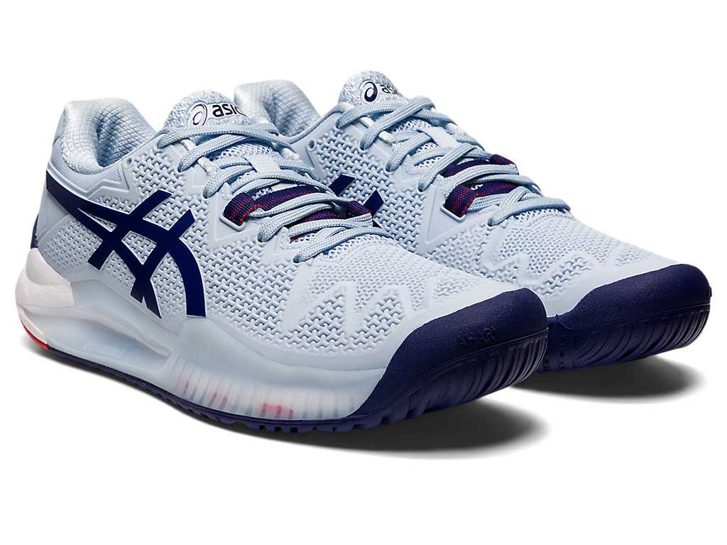 Buty do Tenisa Damskie Asics Gel-resolution 8 Niebieskie Niebieskie | 64930-MICK