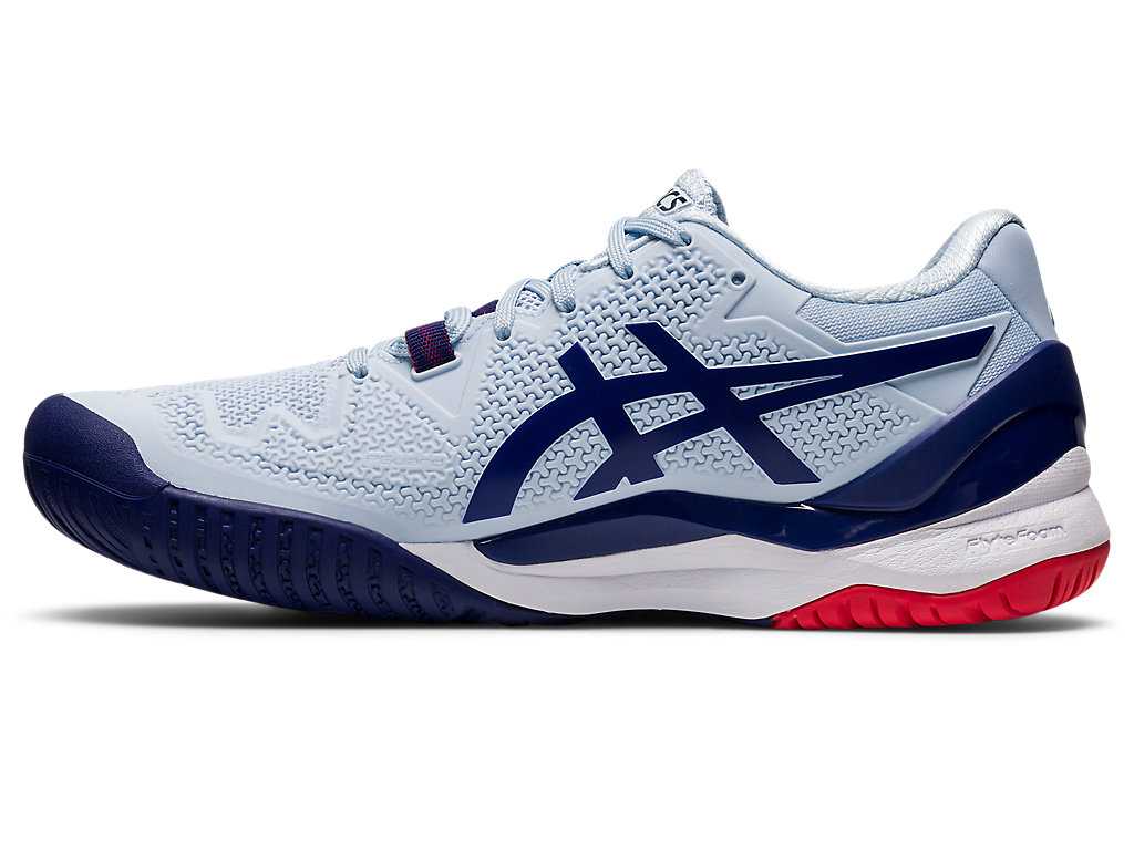 Buty do Tenisa Damskie Asics Gel-resolution 8 Niebieskie Niebieskie | 64930-MICK