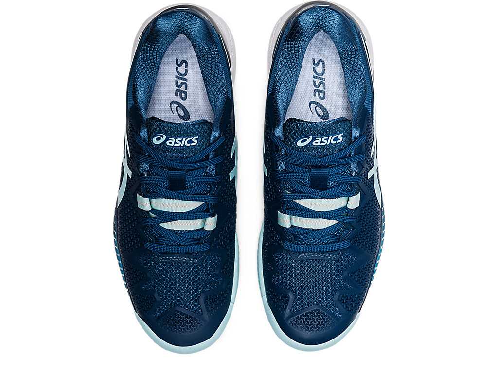 Buty do Tenisa Damskie Asics Gel-resolution 8 Clay Głęboka Indygo Niebieskie | 76250-FXVZ