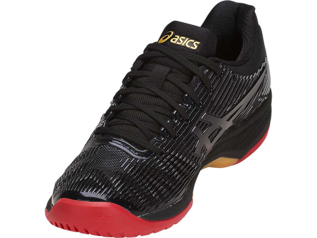 Buty do Tenisa Damskie Asics Solution Speed Ff L.E Czarne Złote | 35062-XVDO