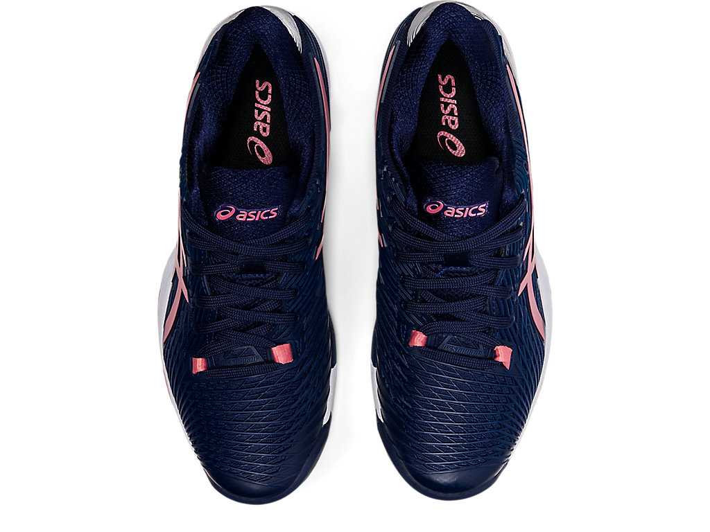 Buty do Tenisa Damskie Asics Solution Speed Ff 2 Granatowe Różowe | 71305-EHWN