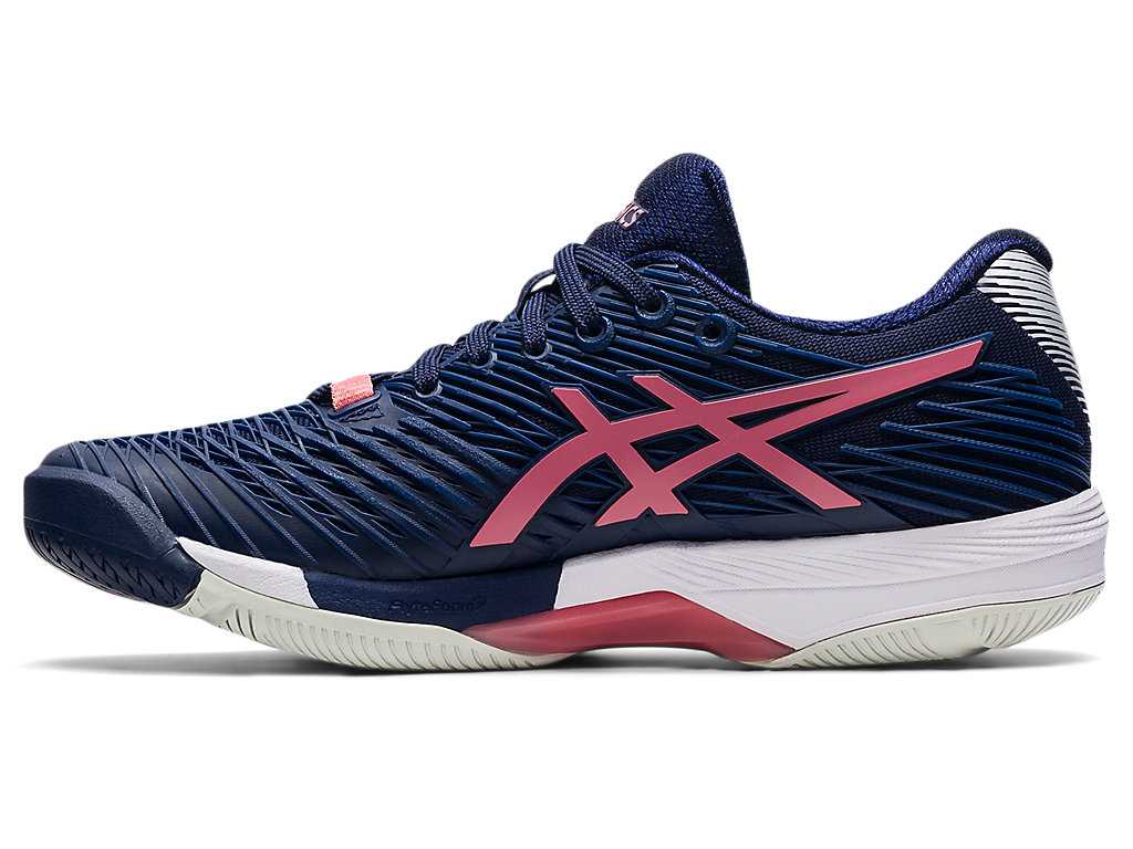 Buty do Tenisa Damskie Asics Solution Speed Ff 2 Granatowe Różowe | 71305-EHWN