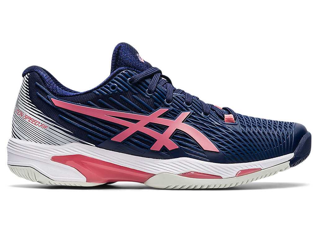 Buty do Tenisa Damskie Asics Solution Speed Ff 2 Granatowe Różowe | 71305-EHWN