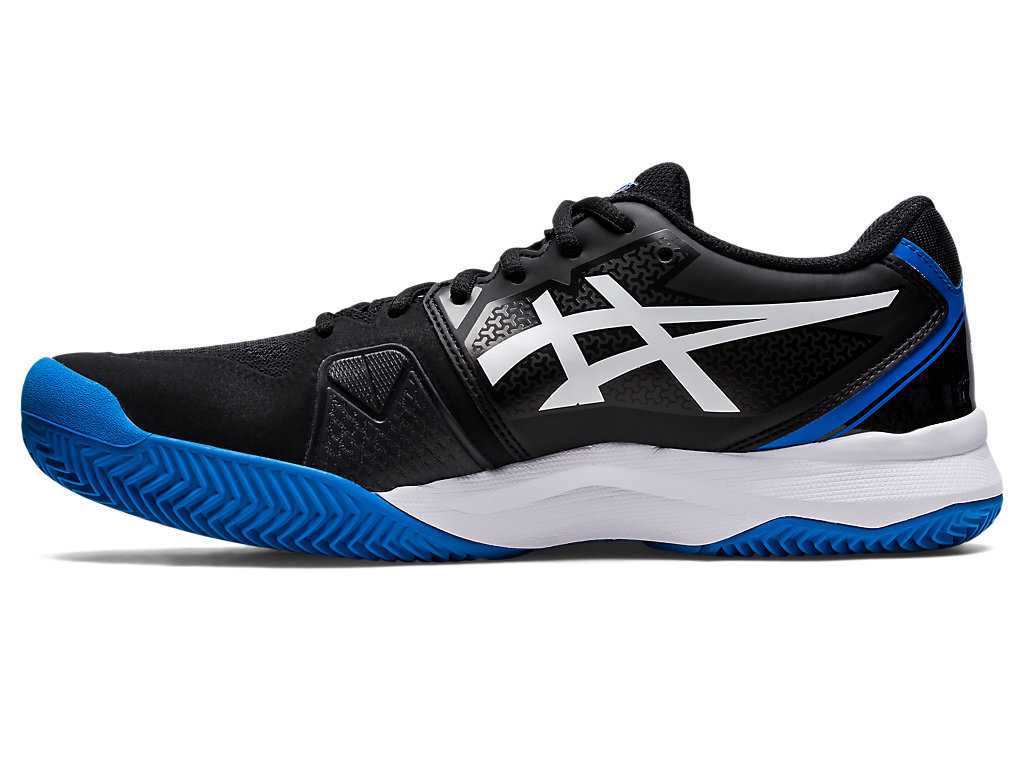 Buty do Tenisa Męskie Asics Ahq Gel-challenger 13 Clay Standard Czarne Niebieskie | 49167-NQES