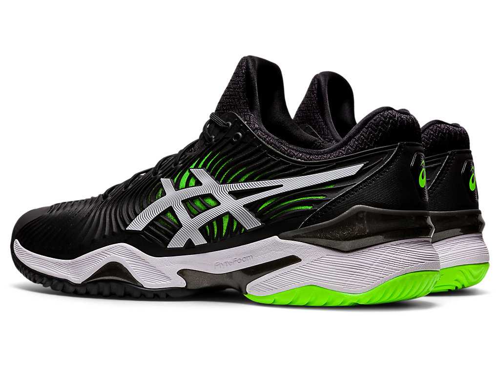 Buty do Tenisa Męskie Asics Court Ff 2 Czarne Zielone | 06912-OXZP