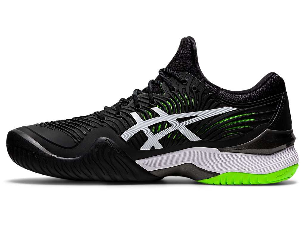 Buty do Tenisa Męskie Asics Court Ff 2 Czarne Zielone | 06912-OXZP