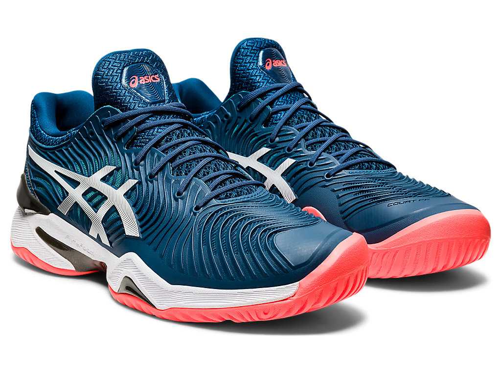 Buty do Tenisa Męskie Asics Court Ff 2 Niebieskie Białe | 29601-JADX