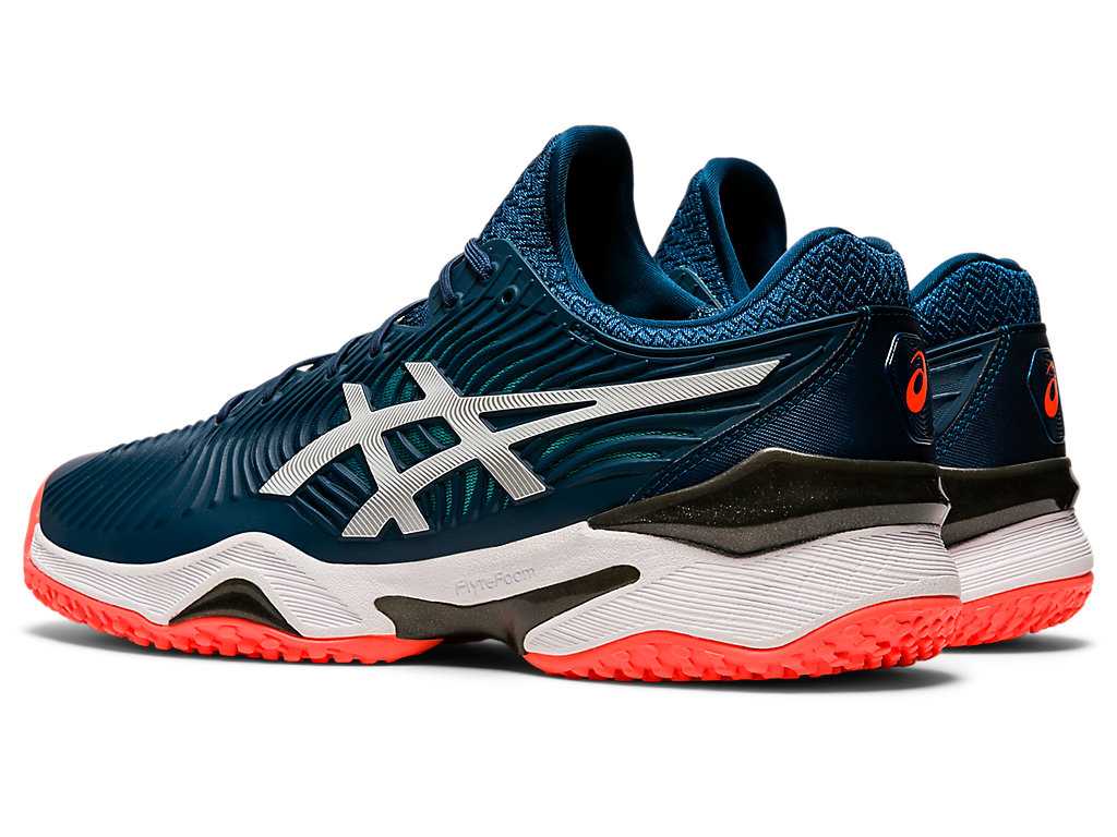 Buty do Tenisa Męskie Asics Court Ff 2 Oc Niebieskie Białe | 63510-LHOB